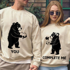 You / Complete Me – Matching Couple Valentine T-Shirt, Sweatshirt & Hoodie