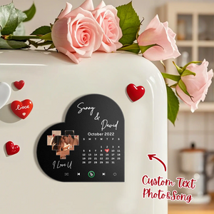 Custom Photo & Song Music Plaque – Personalized Spotify Style Love Gift