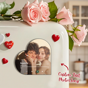 Custom Photo & Song Music Plaque – Personalized Spotify Style Love Gift