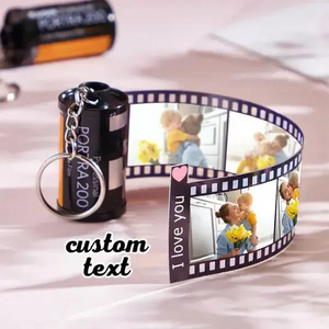 Custom Film Roll Fridge Magnet Personalized Photo Strip with 5/10/15/20 Pictures & Text