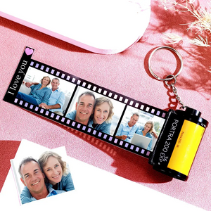 Custom Film Roll Fridge Magnet Personalized Photo Strip with 5/10/15/20 Pictures & Text